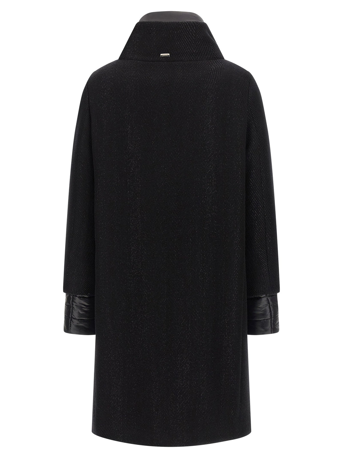 Herno Black Wool Coat