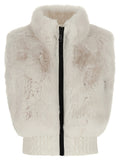 GOLDBERGH White Polyester Sleeveless Jacket