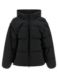 MM6 Maison Margiela Black Polyester Full-Length Jacket
