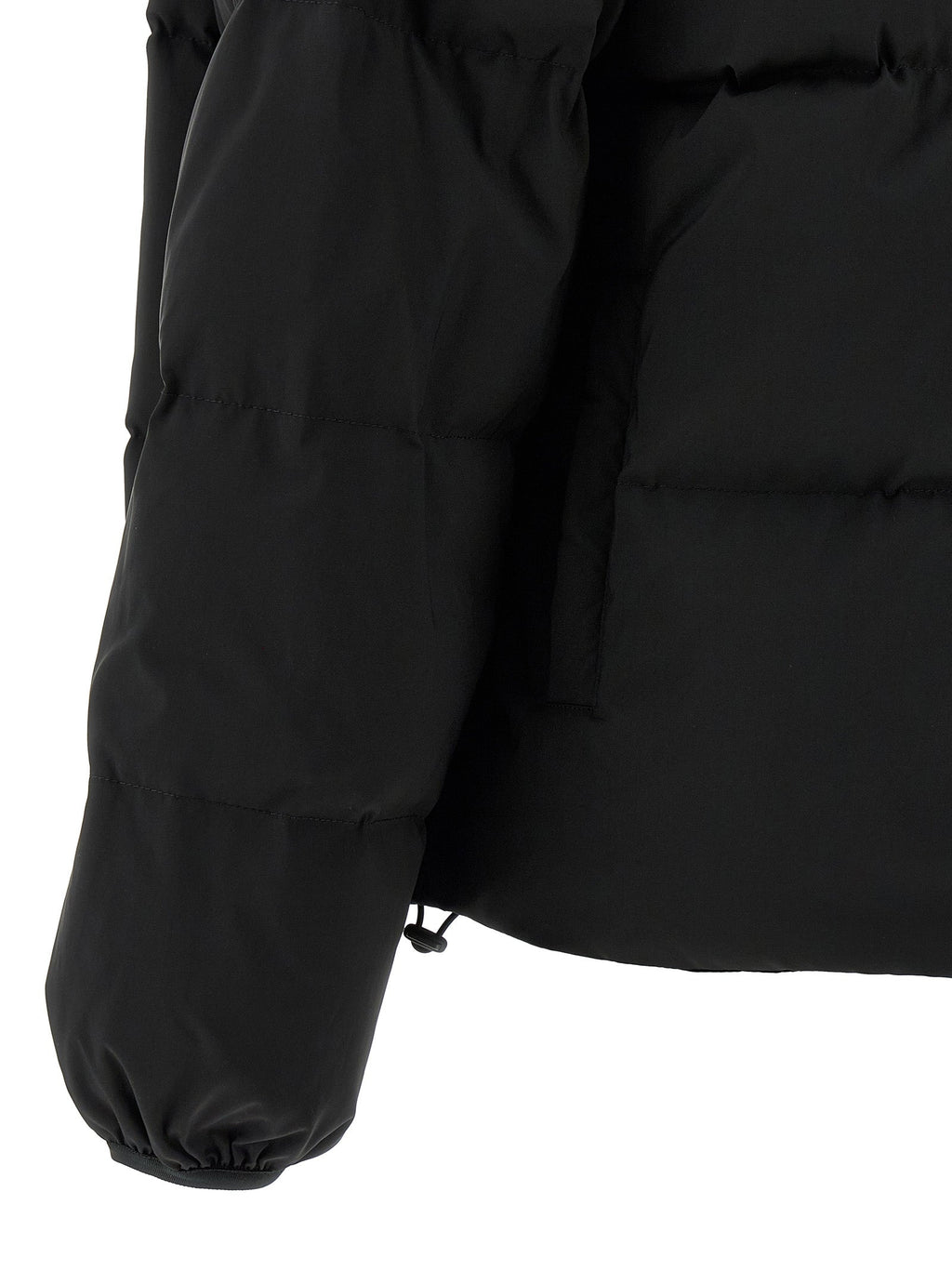 MM6 Maison Margiela Black Polyester Full-Length Jacket