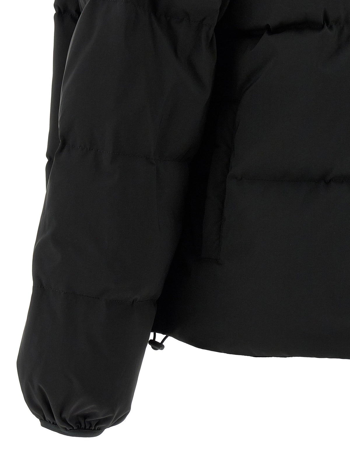 MM6 Maison Margiela Black Polyester Full-Length Jacket