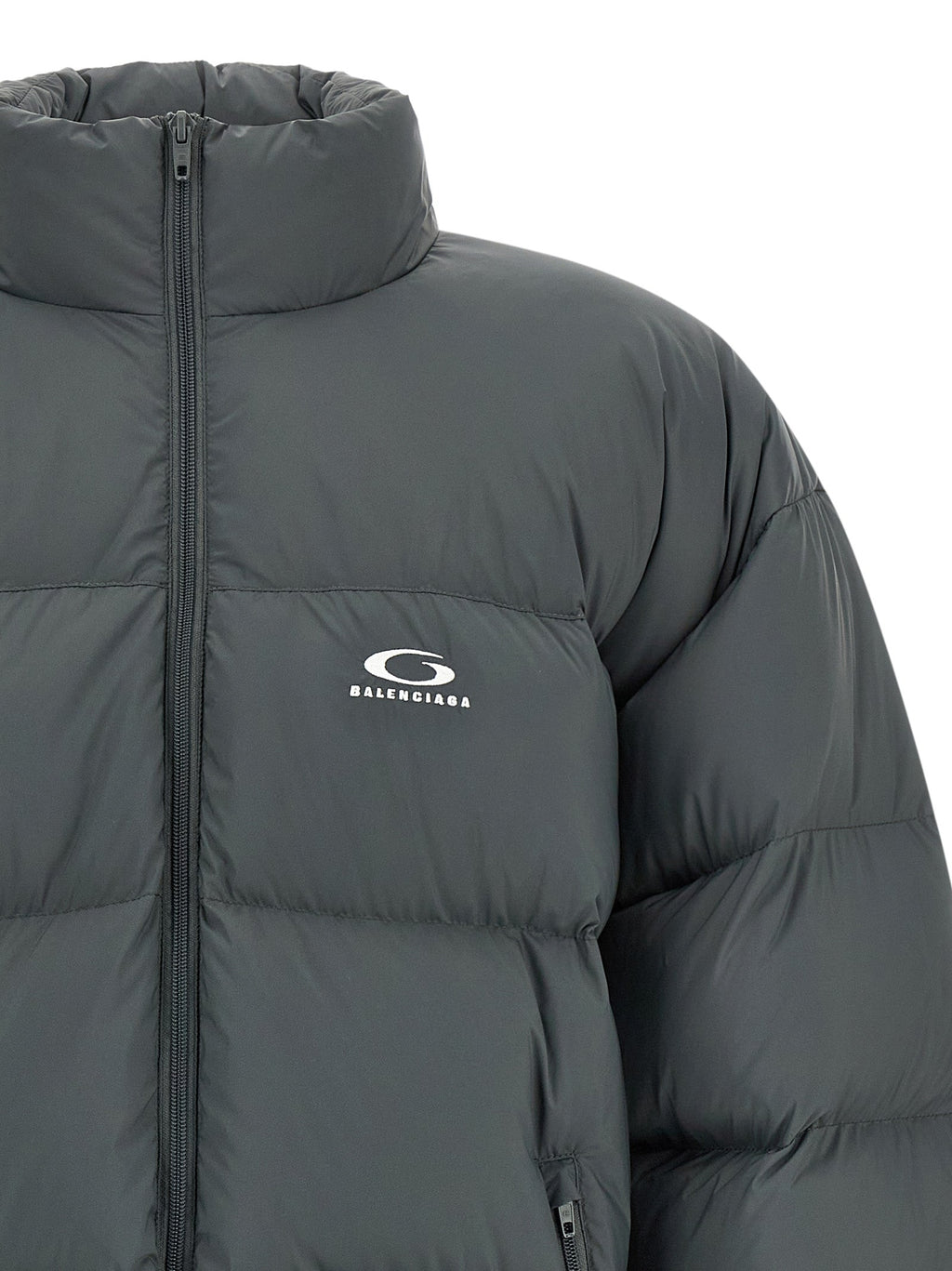 Balenciaga Gray Polyamide Full-Length Jacket
