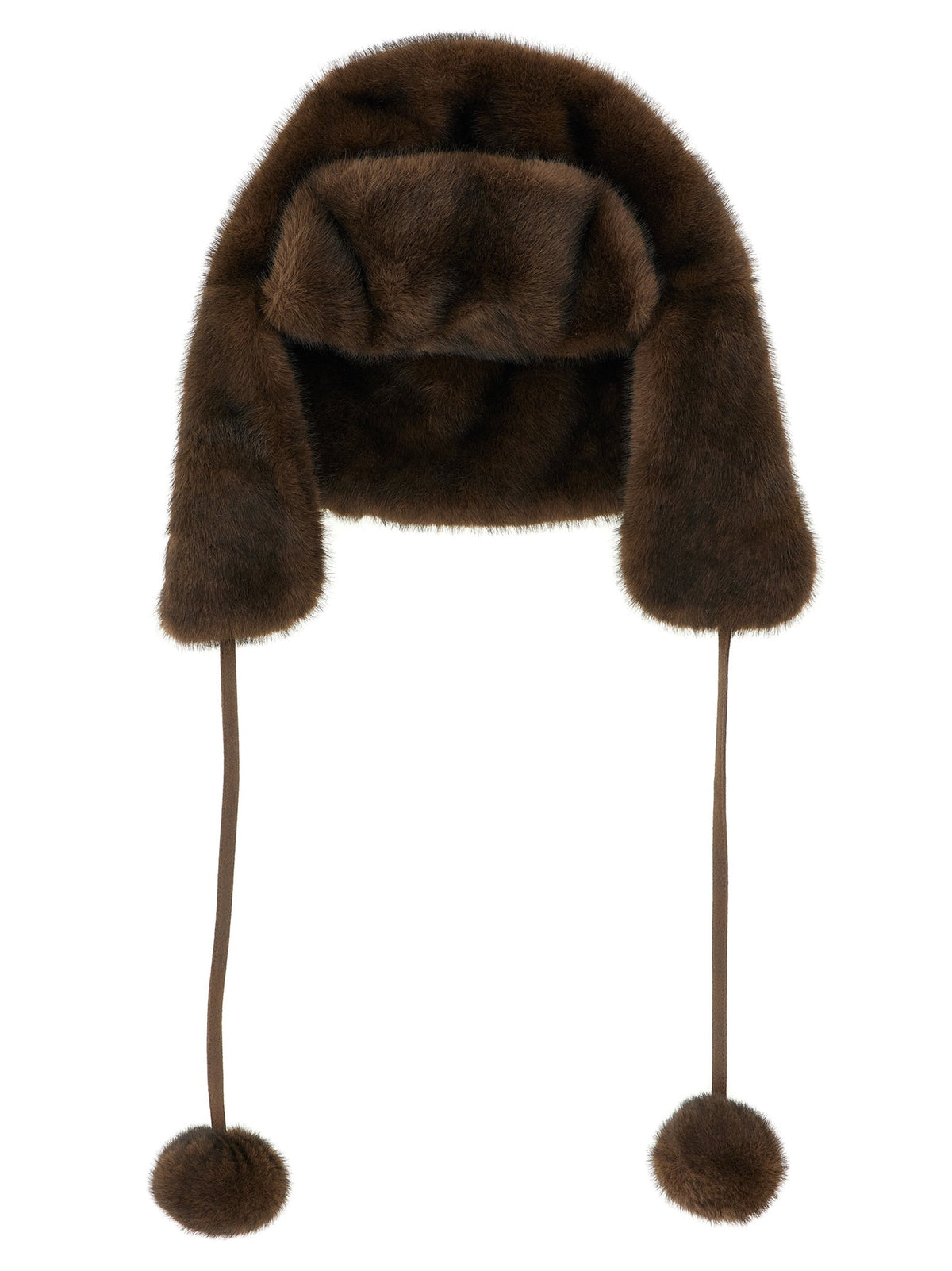 LOU ANDREA Brown Polyamide Ear Muffs