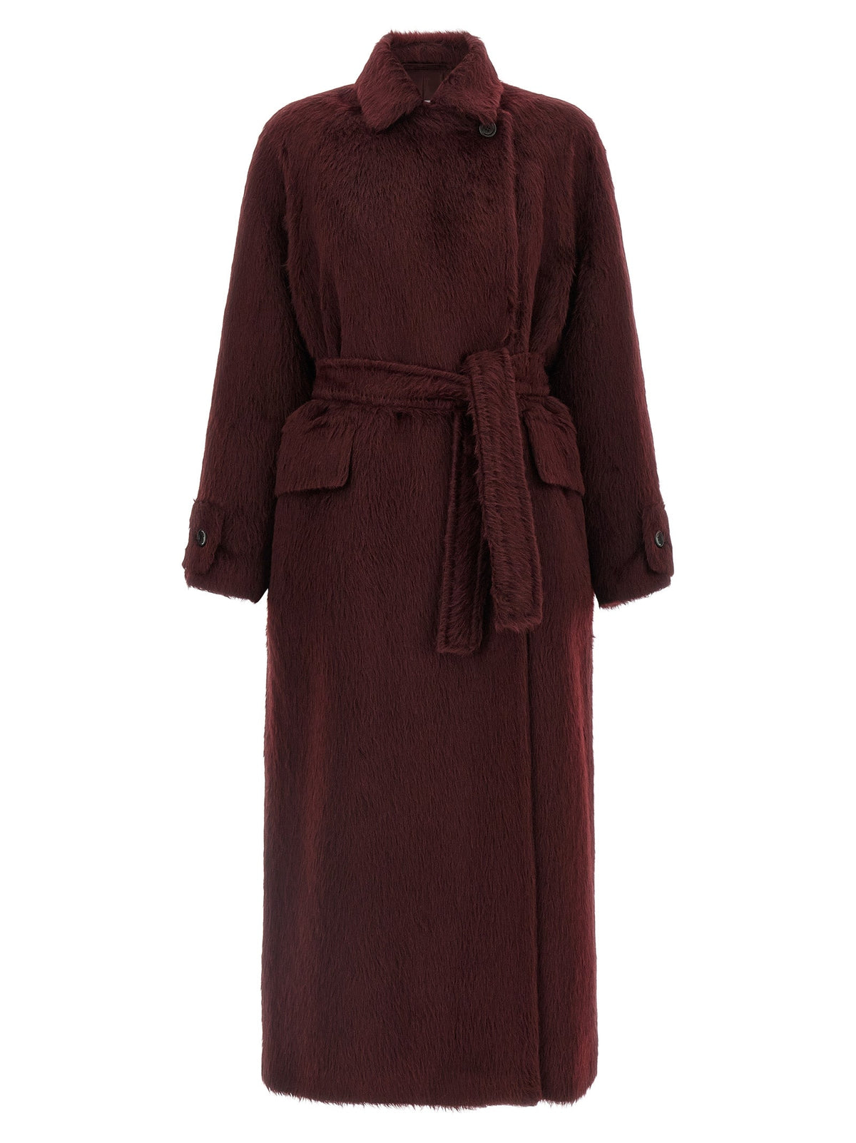 Max Mara Bordeaux Wool Coat