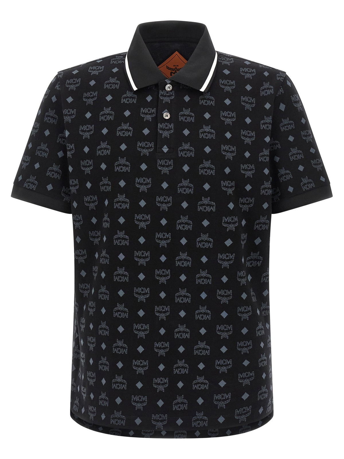 MCM Black Cotton Polo Shirt