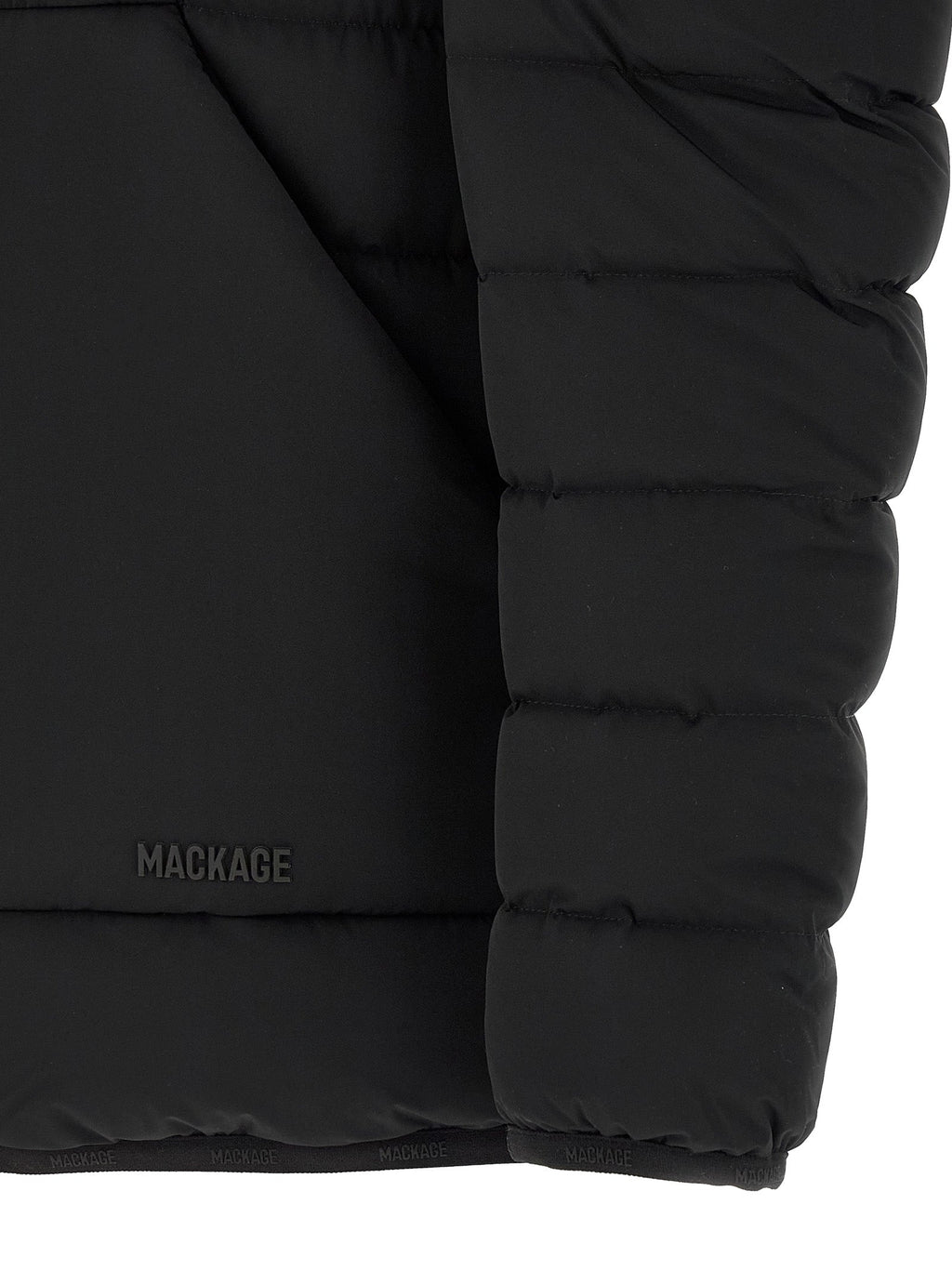 Mackage Black Nylon Full-Length Jacket