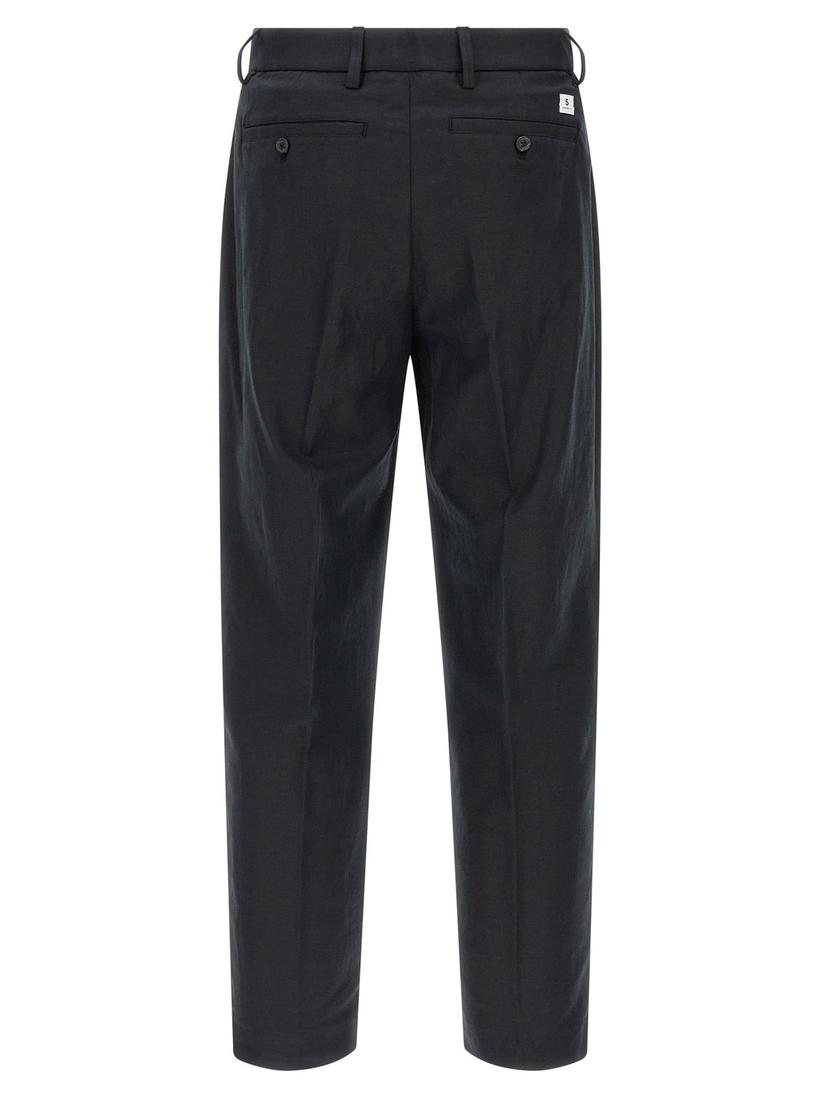 Department 5 Black Cotton Casual Pants