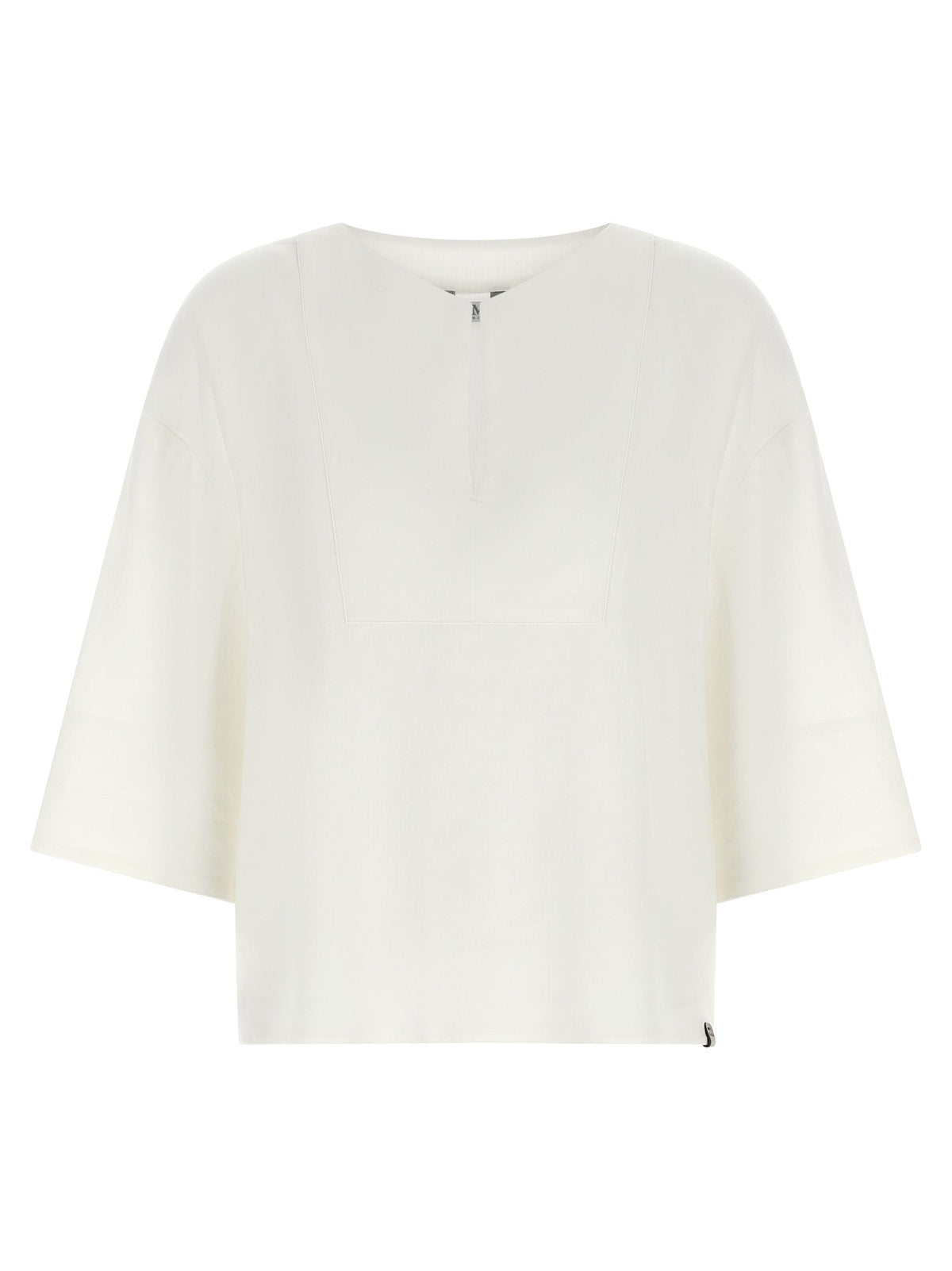 Max Mara White Linen Blouse