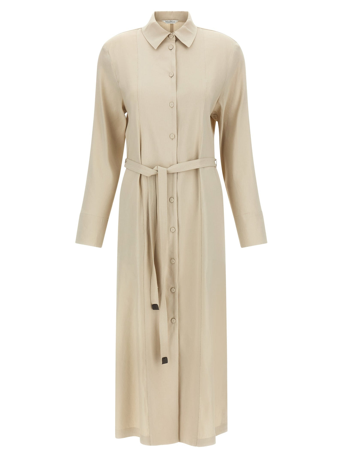 Max Mara Beige Linen Long Dress
