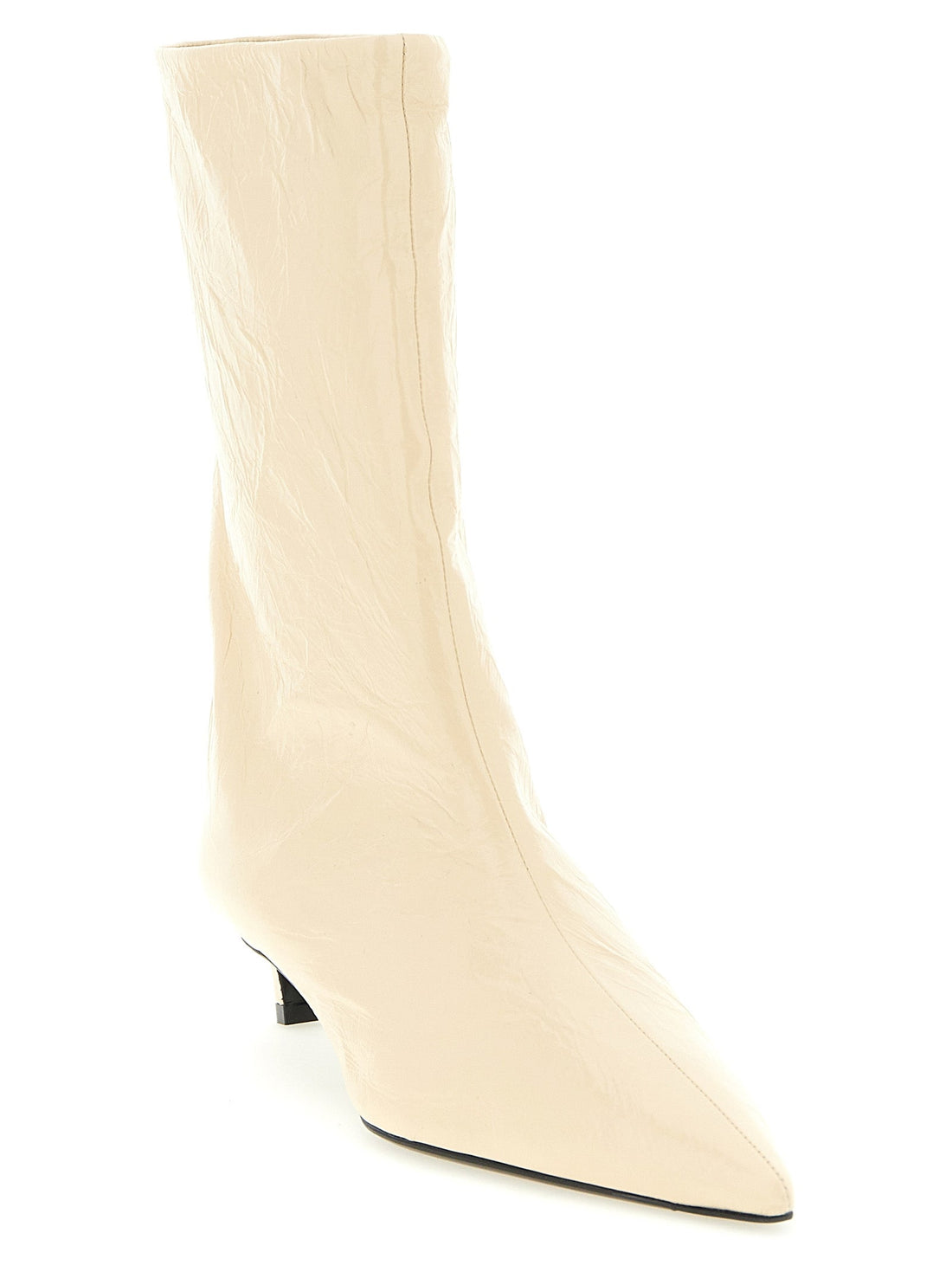 Jil Sander Beige Calfskin Ankle Boots