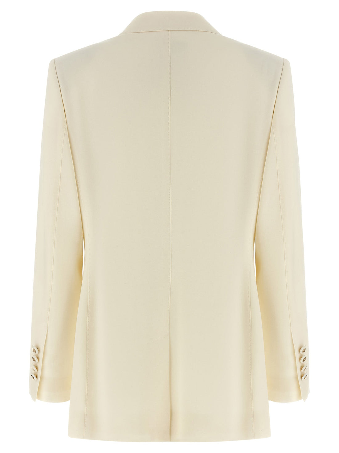 Dolce & Gabbana White Virgin Wool Blazer