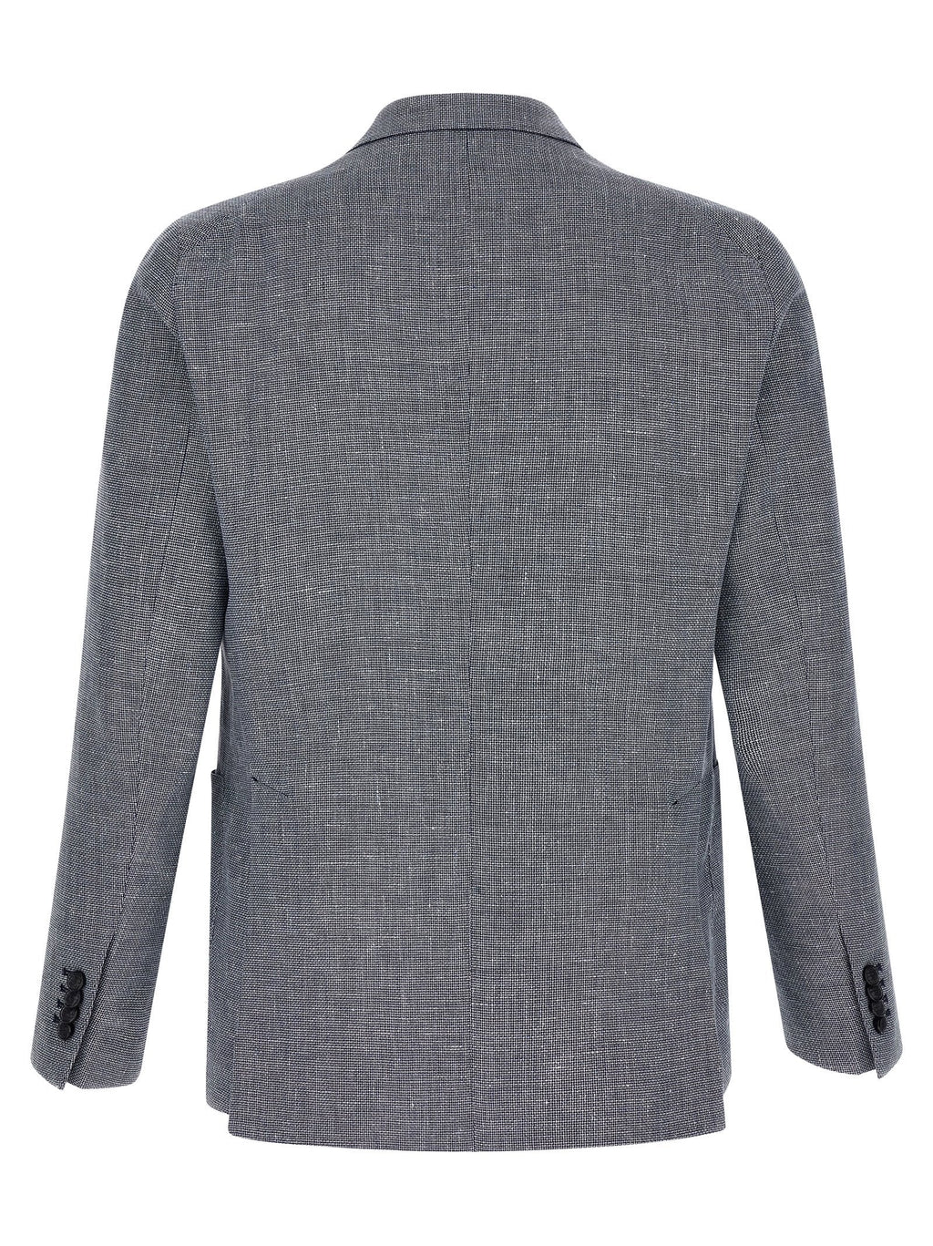 Tagliatore Blue Linen Blazer