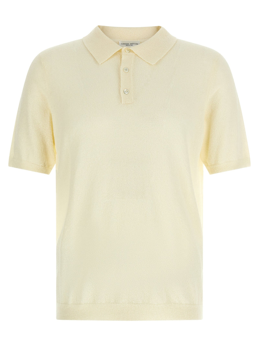 Roberto Collina Beige Cotton Polo Shirt