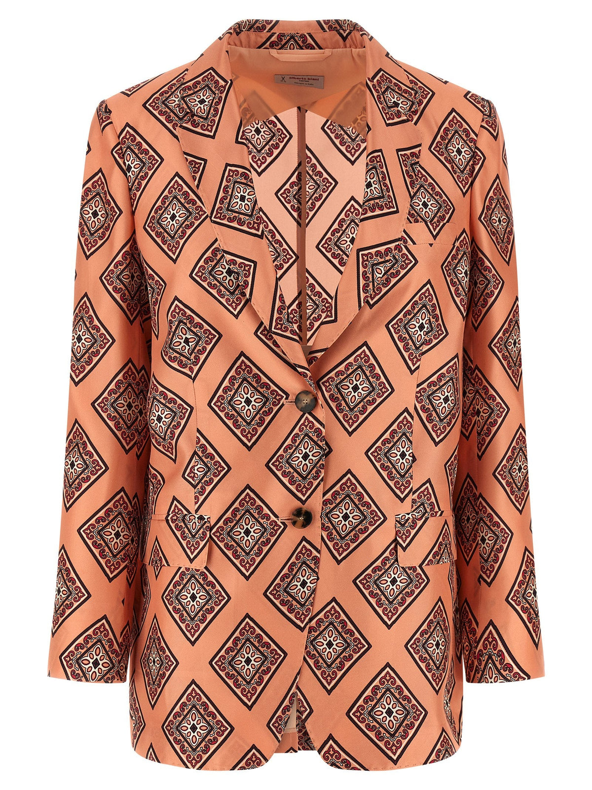 Alberto Biani Multicolor Silk Blazer