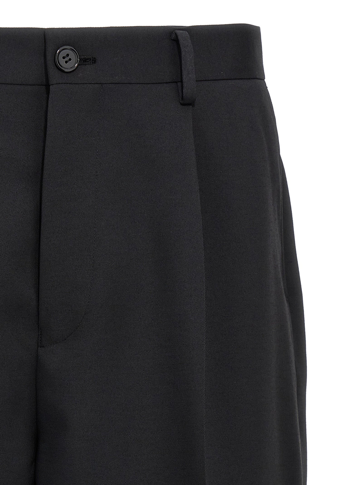 Undercover Black Polyester Bermuda Shorts