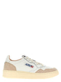 Autry Beige Cowhide Low Top Sneakers