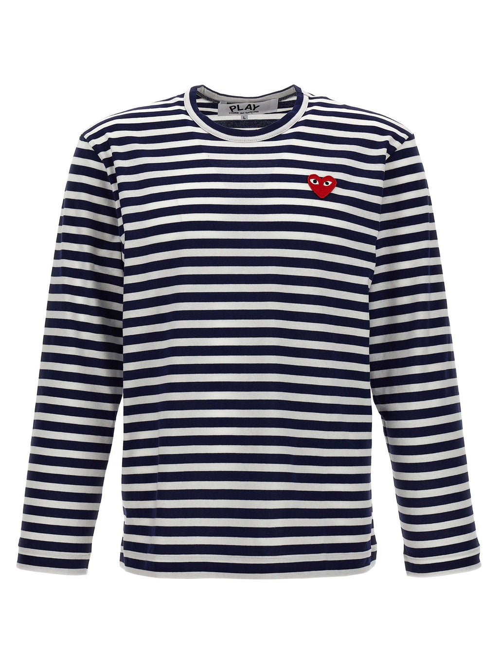 Comme Des Garçons Play Blue Cotton Long Sleeve T-Shirt