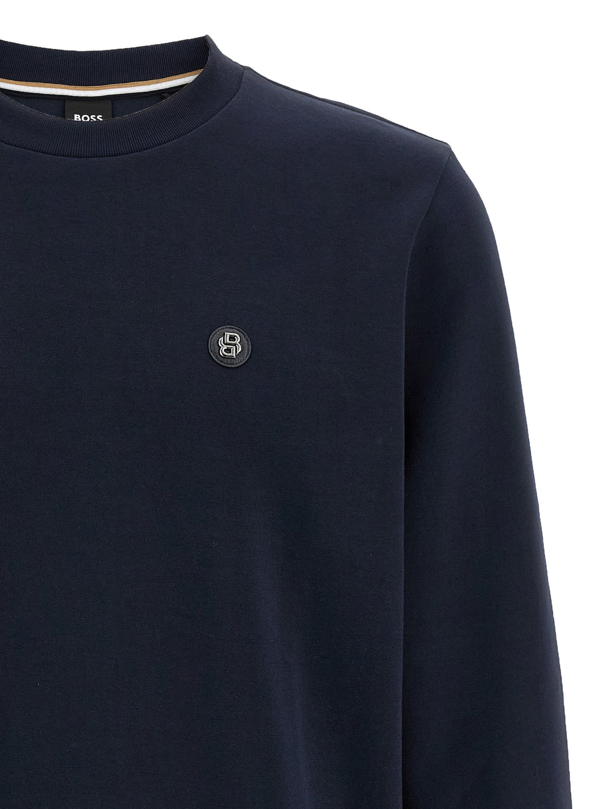 Hugo Boss Blue Cotton Sweatshirt