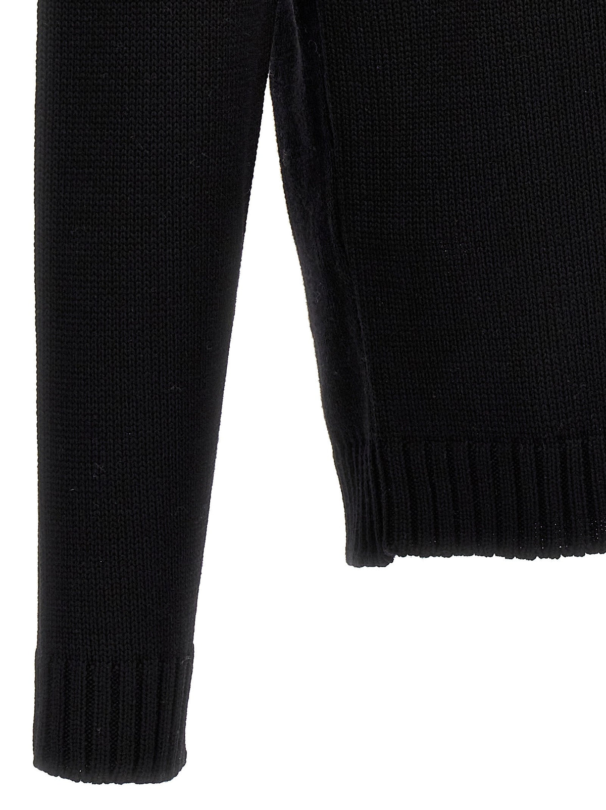 ZANONE Black Virgin Wool Cardigan