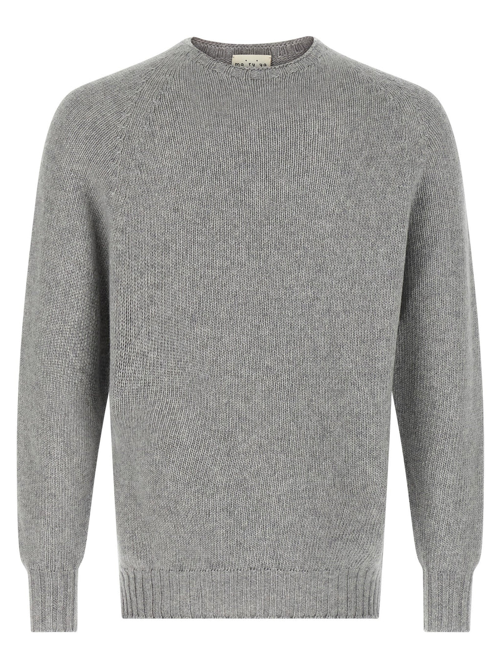 MA'RY'YA Gray Virgin Wool Cardigan