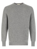 MA'RY'YA Gray Virgin Wool Cardigan