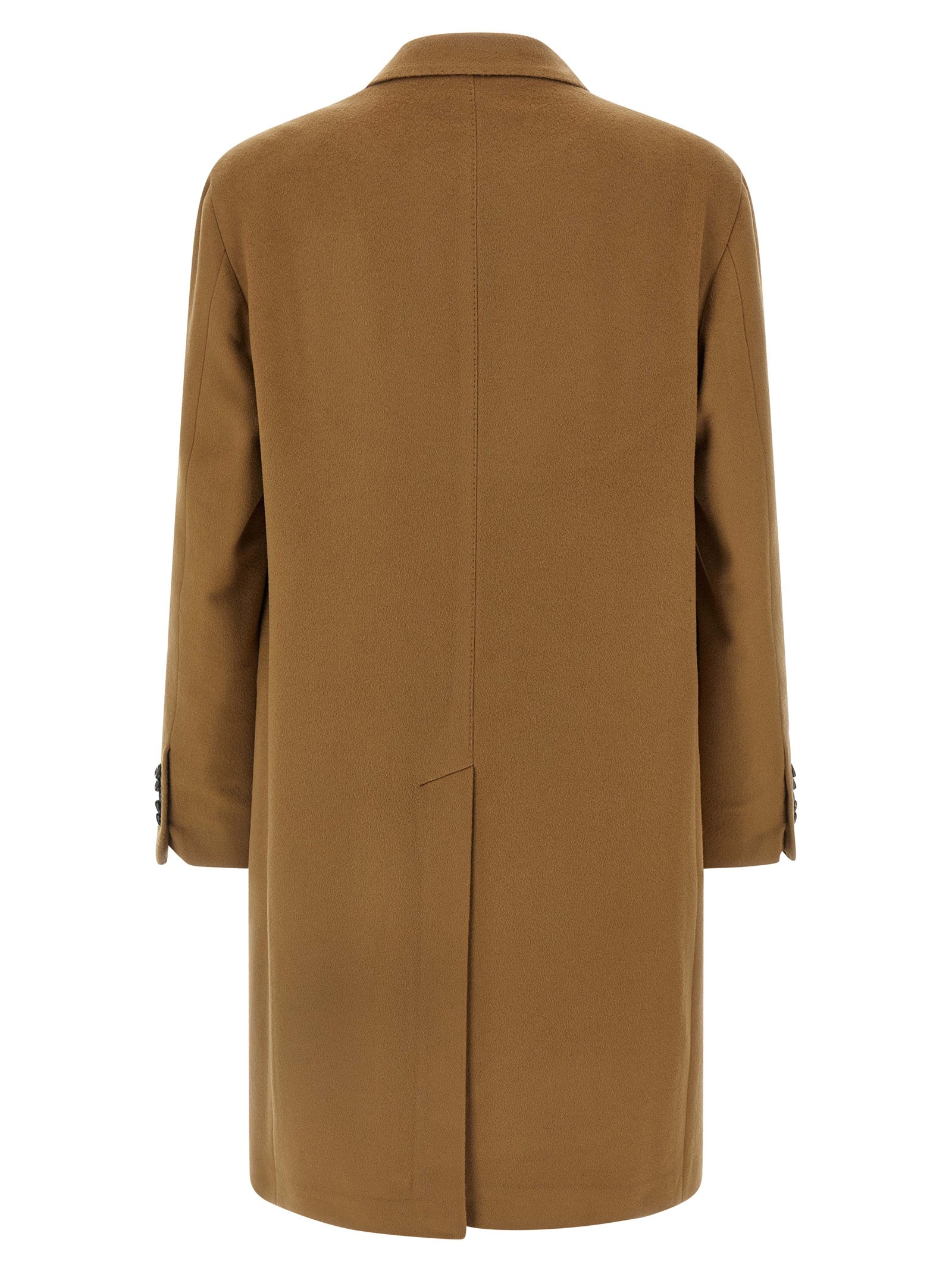 Tagliatore Beige Virgin Wool Coat