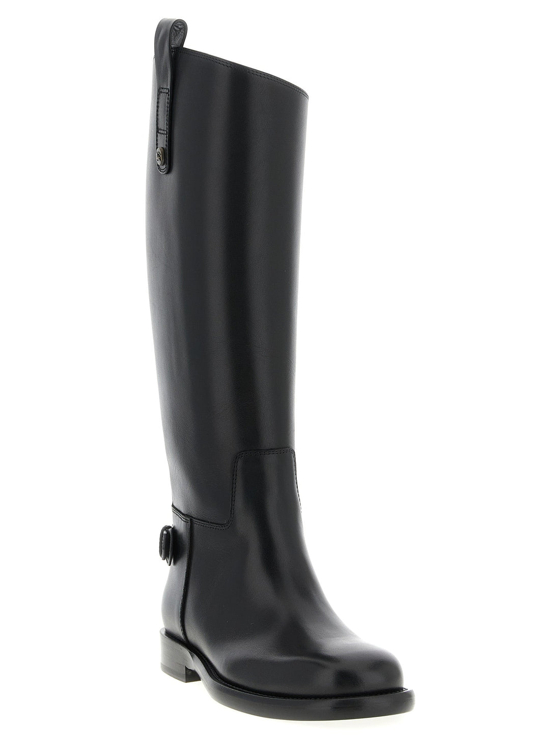 Burberry Black Calfskin Over The Knee