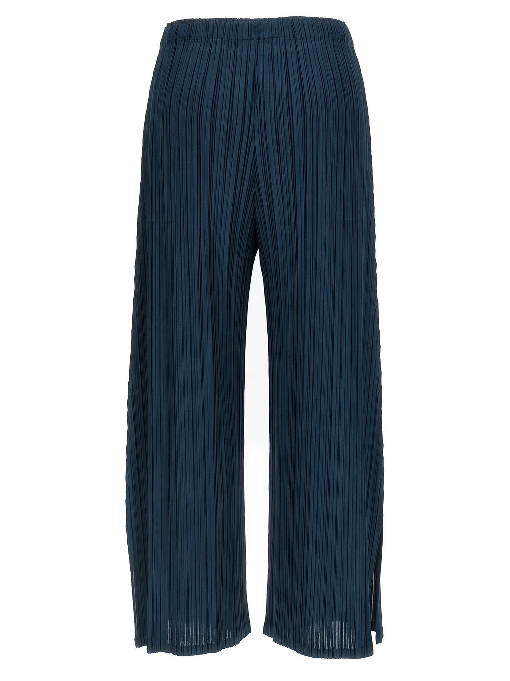 PLEATS PLEASE ISSEY MIYAKE Blue Polyester Casual Pants