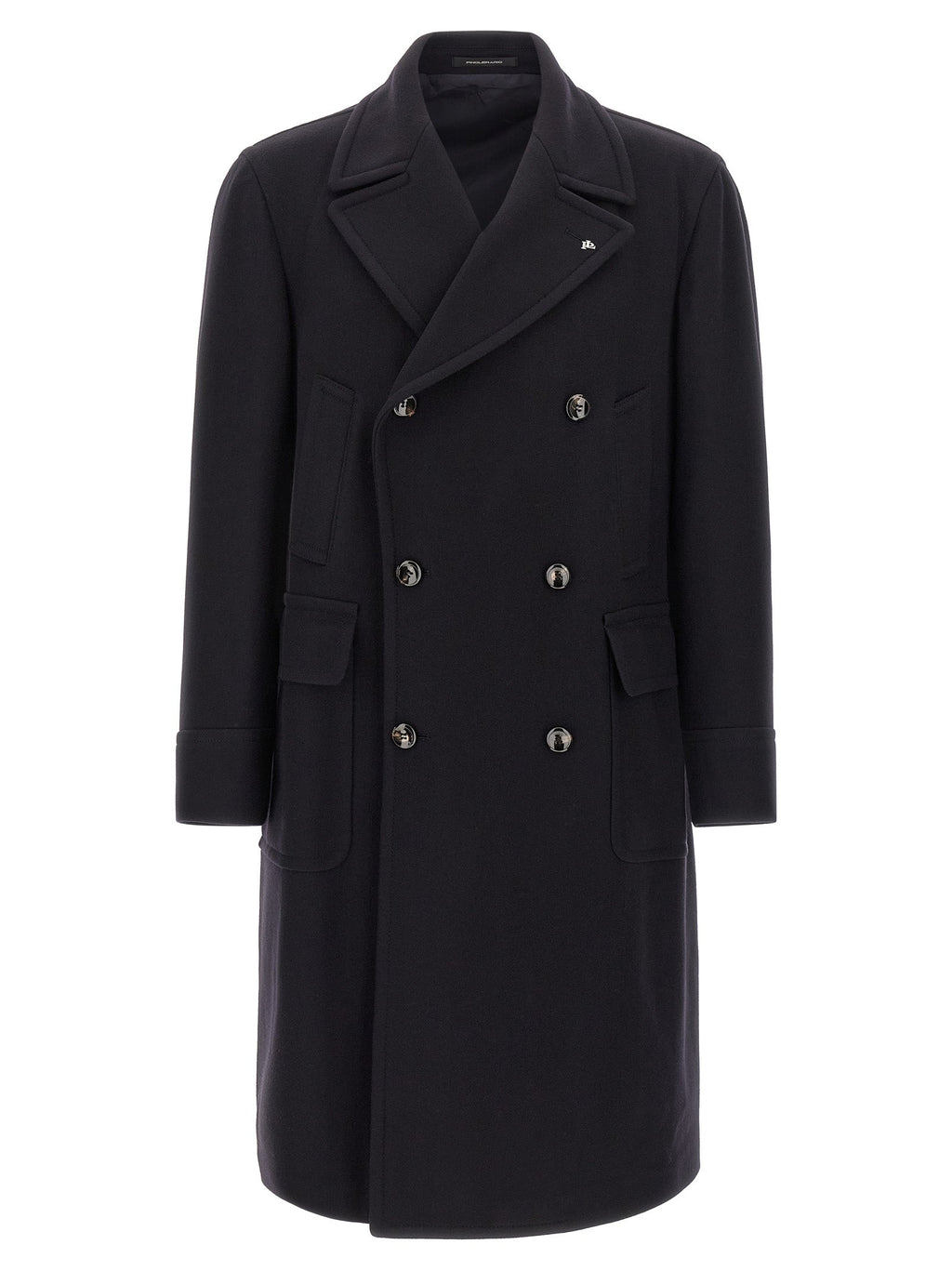 Tagliatore Blue Wool Coat