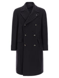 Tagliatore Blue Wool Coat