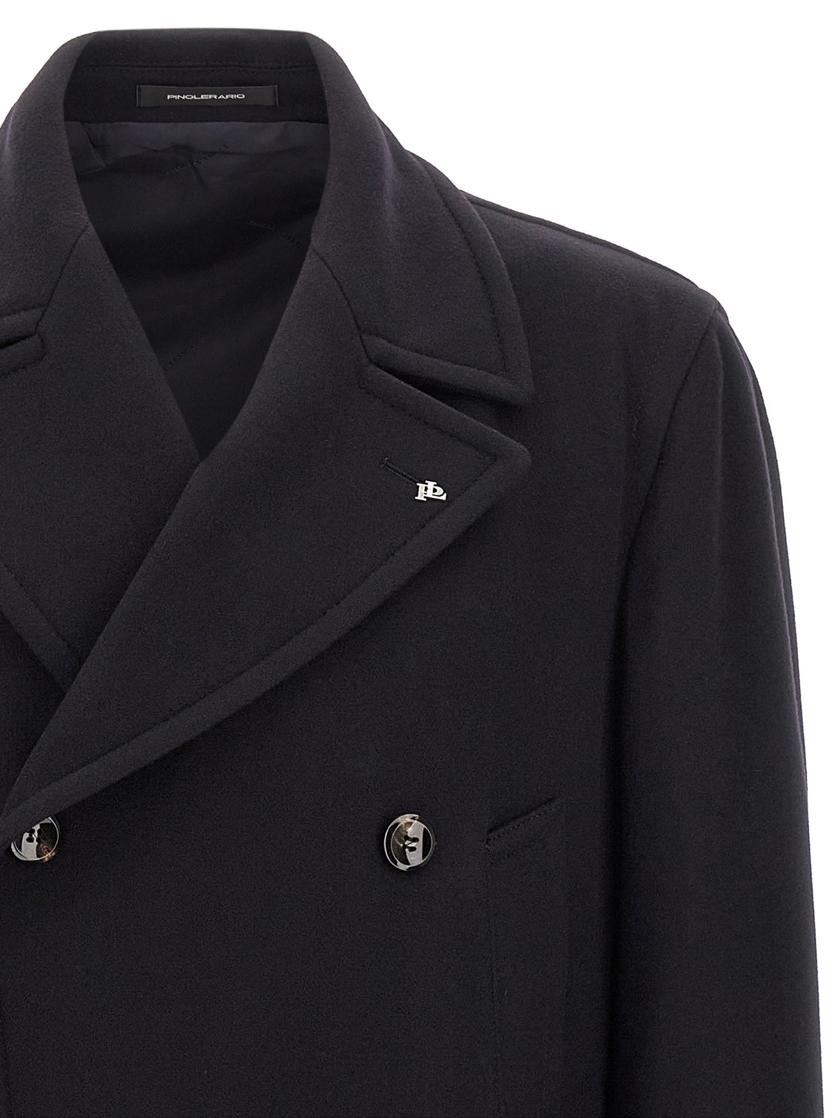 Tagliatore Blue Wool Coat