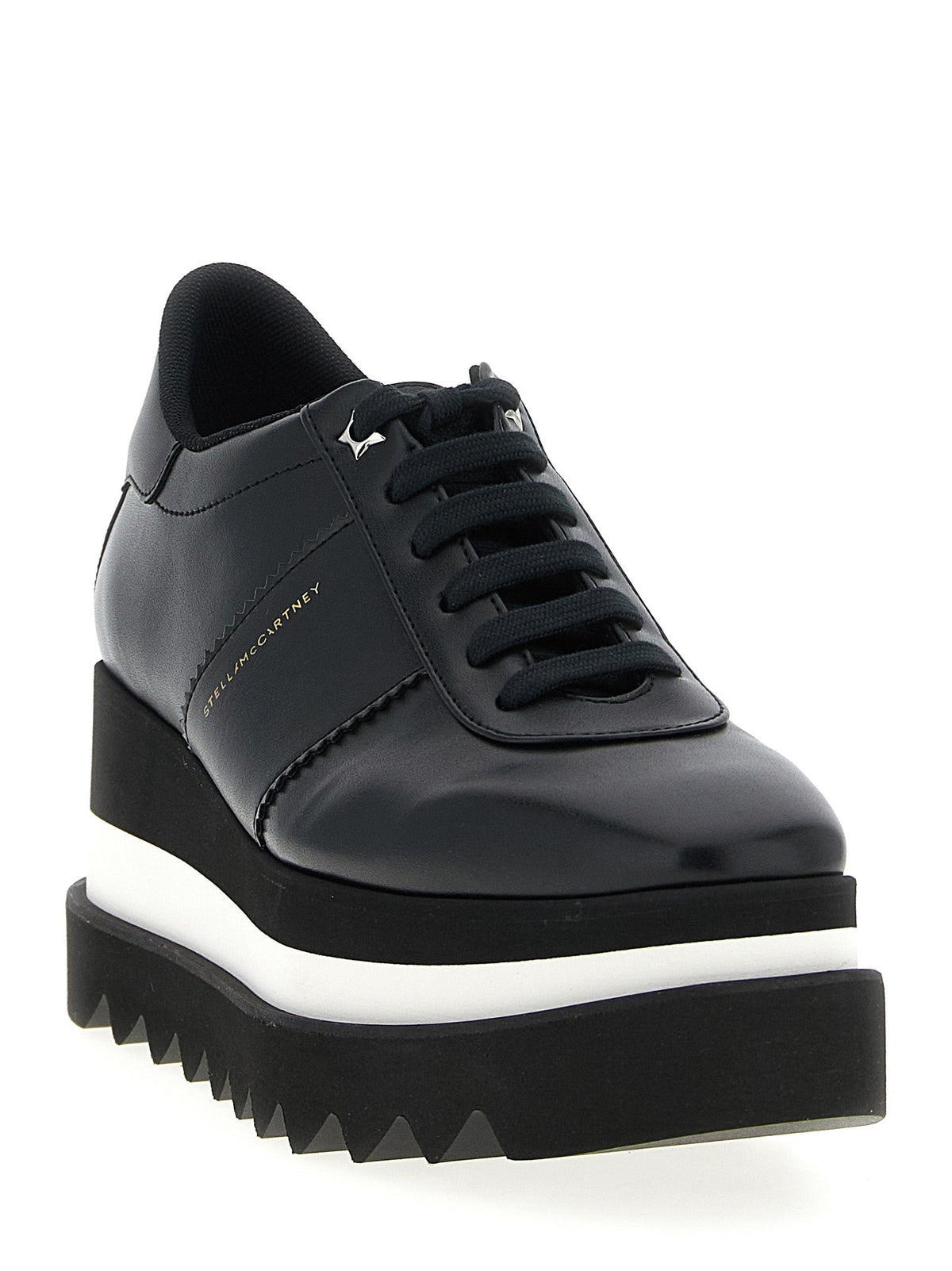 Stella McCartney Black Polyethylene Wedge Sandals
