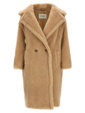 Max Mara Beige Alpaca Leather Coat