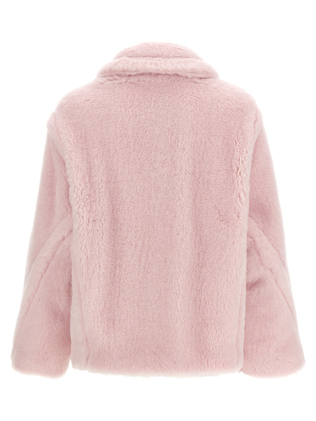 Max Mara Multicolor Alpaca Leather Coat