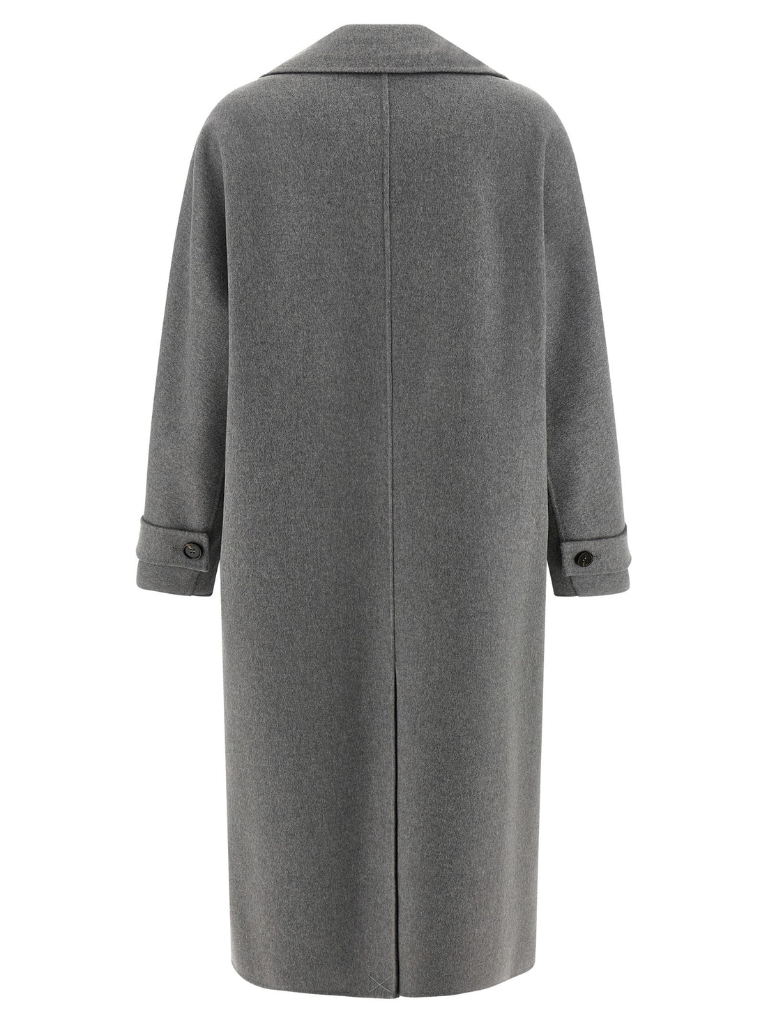 'S Max Mara Gray Virgin Wool Coat
