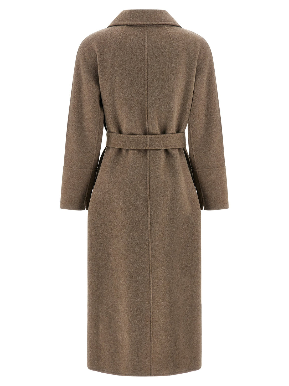 'S Max Mara Brown Virgin Wool Coat
