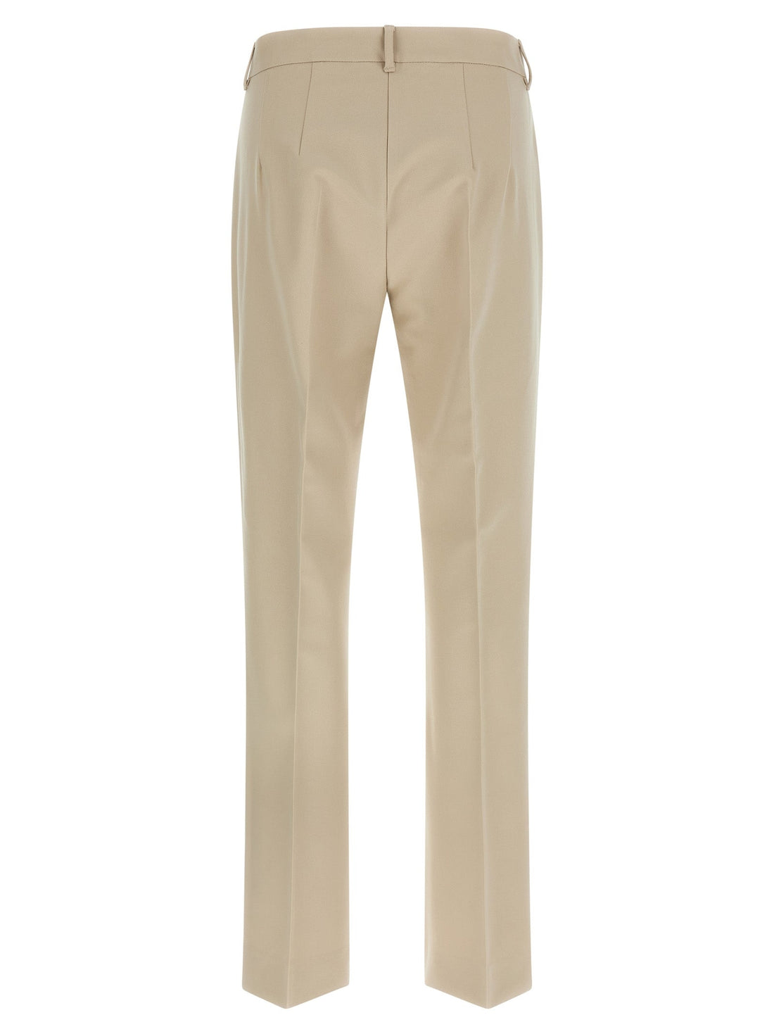 'S Max Mara Beige Cotton Cropped Pants