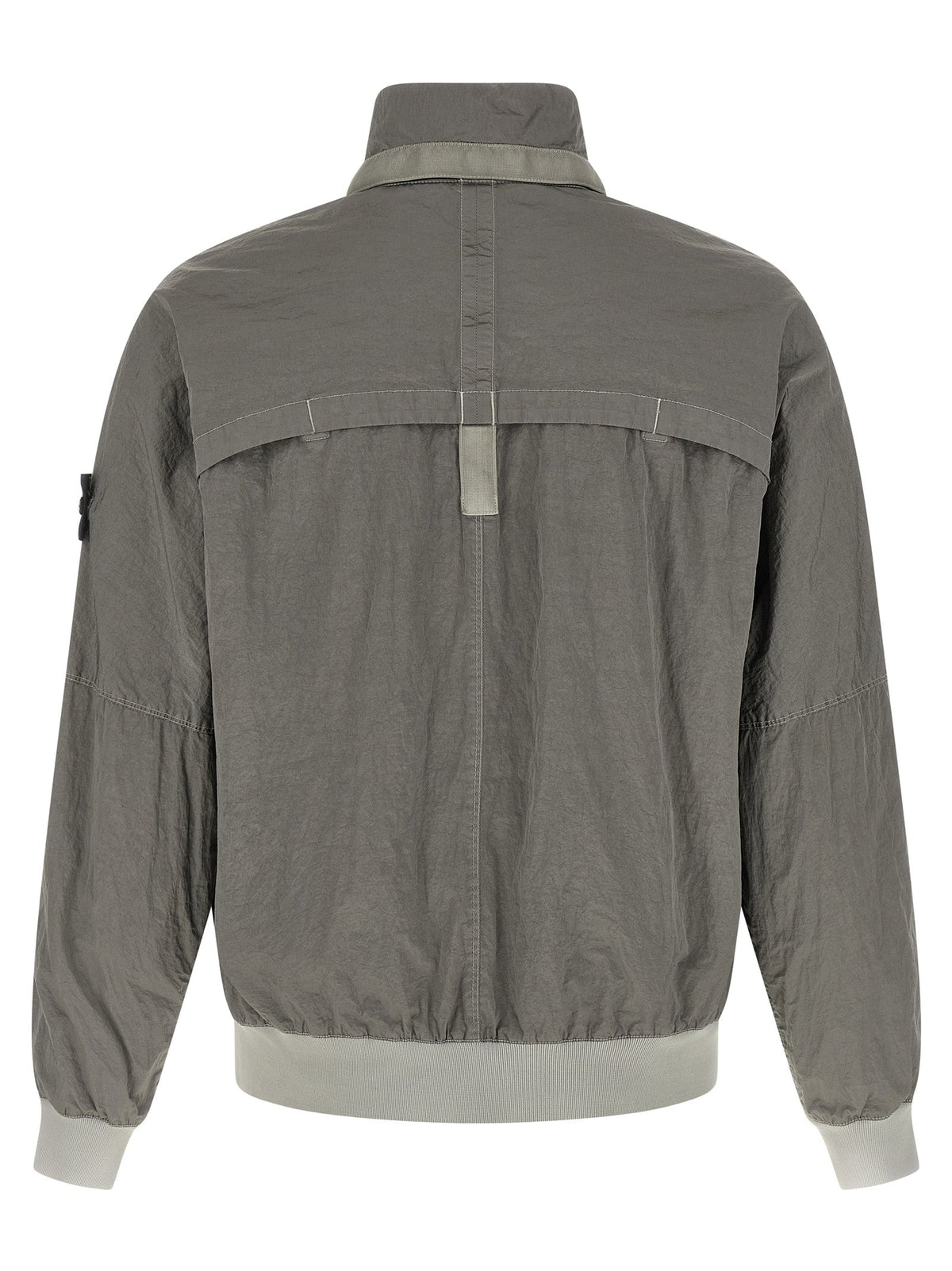 Stone Island Gray Polyamide Bomber