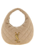 Saint Laurent Beige Lamb Leather Handbag