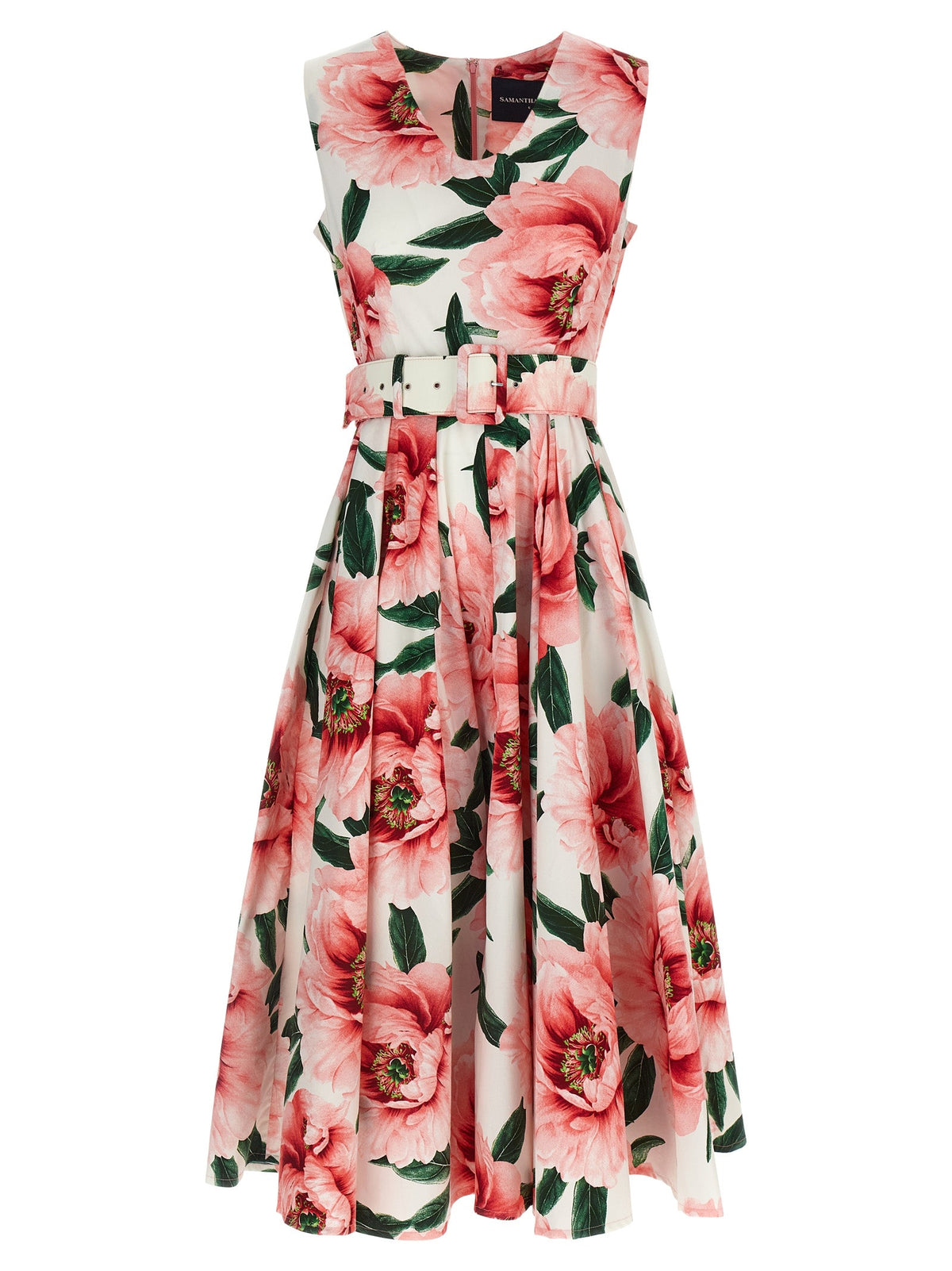 SAMANTHA SUNG Multicolor Cotton Midi Dress
