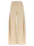 Brunello Cucinelli Beige Cotton Casual Pants