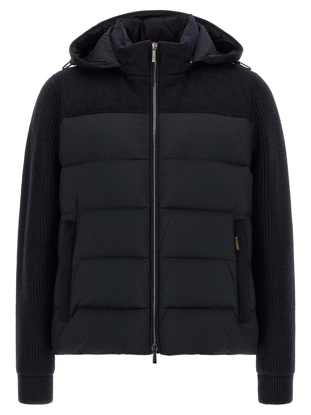 MooRER Blue Wool Full-Length Jacket