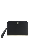 Dolce & Gabbana Black Calfskin Clutch Bag