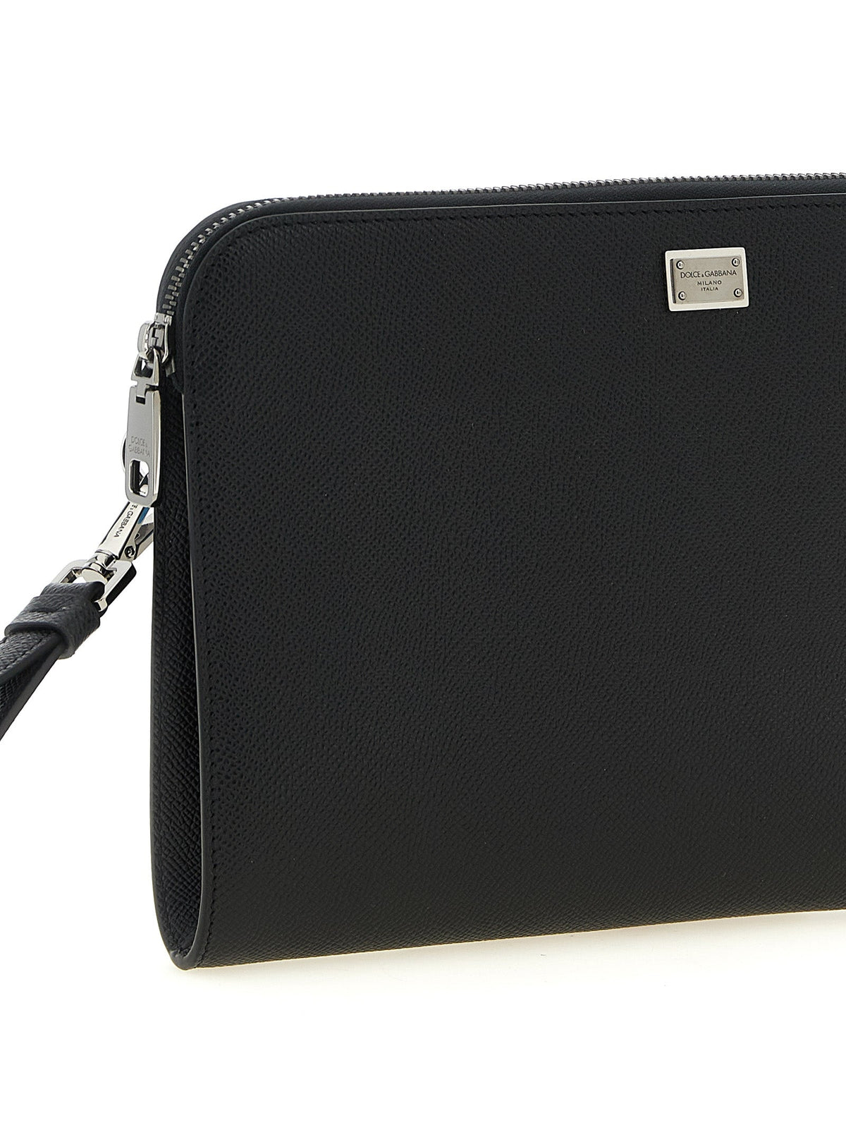 Dolce & Gabbana Black Calfskin Clutch Bag
