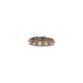 Valentino Garavani Gray Calf Leather Bos Taurus Bracelet