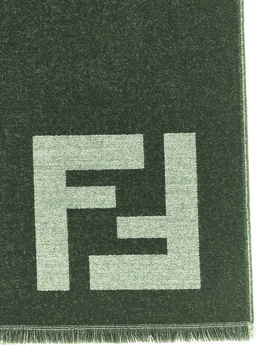 Fendi Black Virgin Wool Scarf
