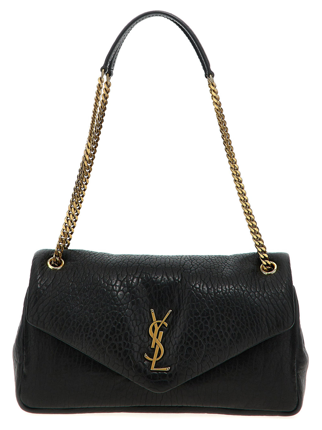 Saint Laurent Black Leather Shoulder Bag