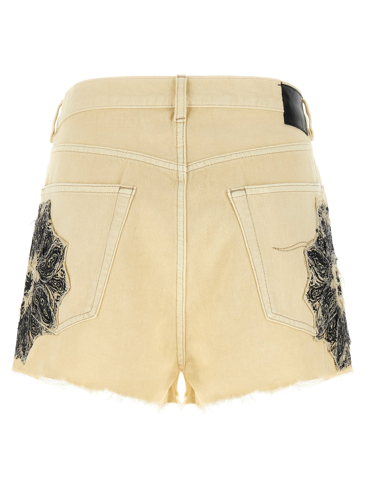 R13 Beige Cotton Bermuda Shorts