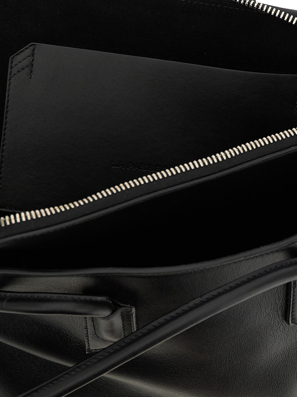The Attico Black Calfskin Shoulder Bag