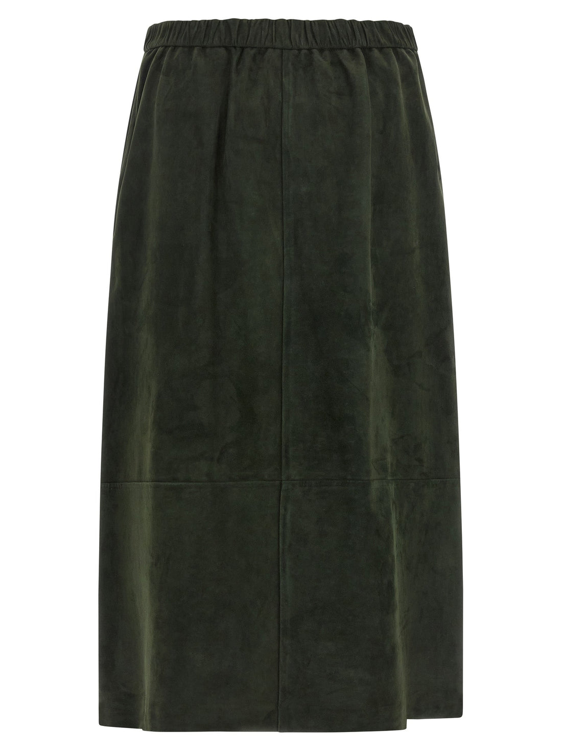 'S Max Mara Bicolor Lamb Leather Midi Skirt